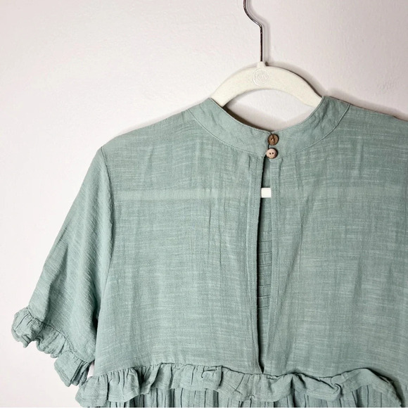 Free People Quiet Solitude Mini Dress in Mist Blue - Picture 8 of 8